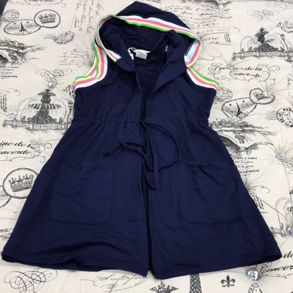 Trina Turk South Beach Terry Hoodie Cover-Up Dress - Picture 4 of 6